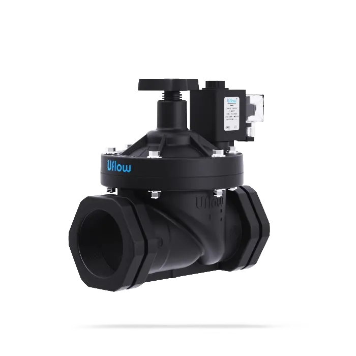 Uflow Pilot Operated Diaphragm Type Plastic Solenoid Valve with Flow Controller NO and NC Manufacturers Suppliers In globel