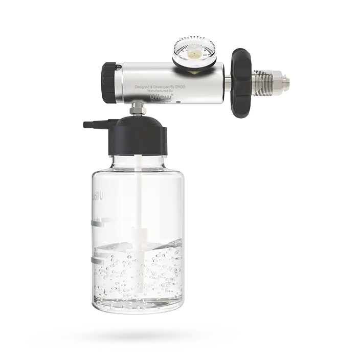 Medical Oxygen Regulator Manufacturers And Suppliers In India And Other Global Countries. Media: Medical Oxygen (O2 ), Inlet Pressure: Up to 150 bar, Nominal Outlet Pressure: 0 - 50 psi, Inlet Connection: G5/8